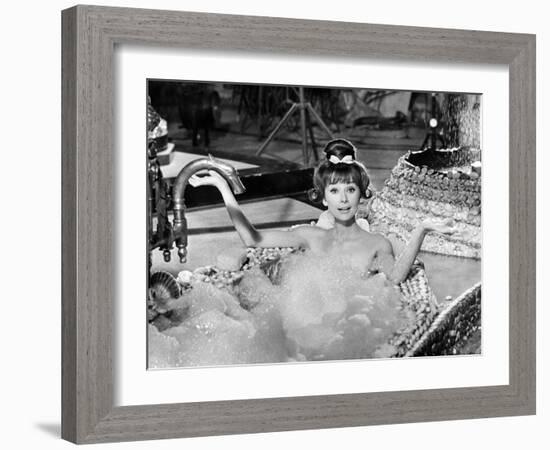 Audrey Hepburn. "Together In Paris" 1964, "Paris-when It Sizzles" Directed by Richard Quine-null-Framed Photographic Print