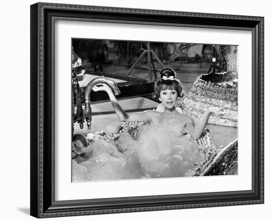 Audrey Hepburn. "Together In Paris" 1964, "Paris-when It Sizzles" Directed by Richard Quine-null-Framed Photographic Print