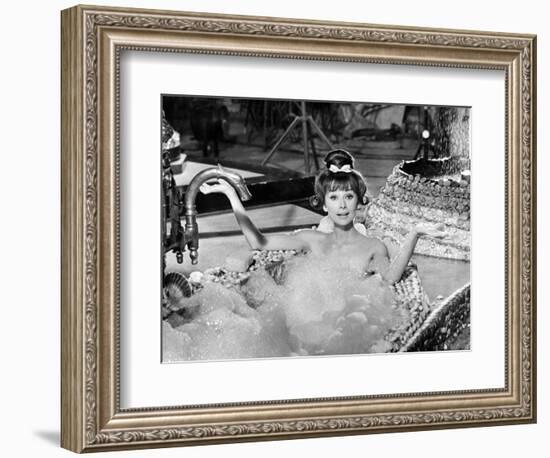 Audrey Hepburn. "Together In Paris" 1964, "Paris-when It Sizzles" Directed by Richard Quine-null-Framed Photographic Print