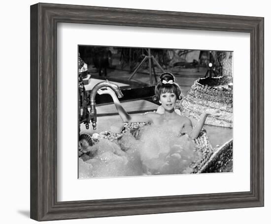 Audrey Hepburn. "Together In Paris" 1964, "Paris-when It Sizzles" Directed by Richard Quine-null-Framed Photographic Print