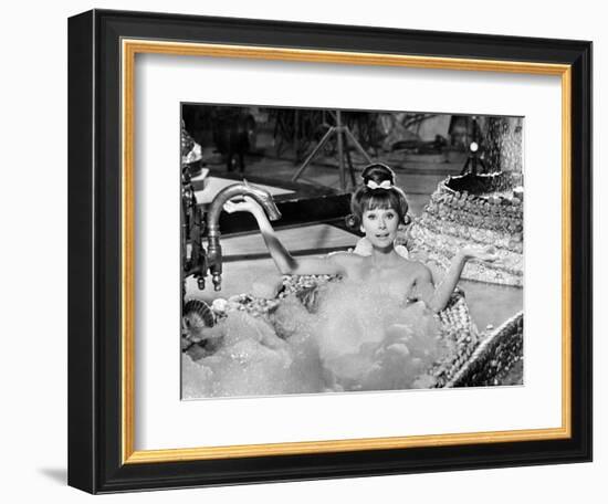 Audrey Hepburn. "Together In Paris" 1964, "Paris-when It Sizzles" Directed by Richard Quine-null-Framed Photographic Print