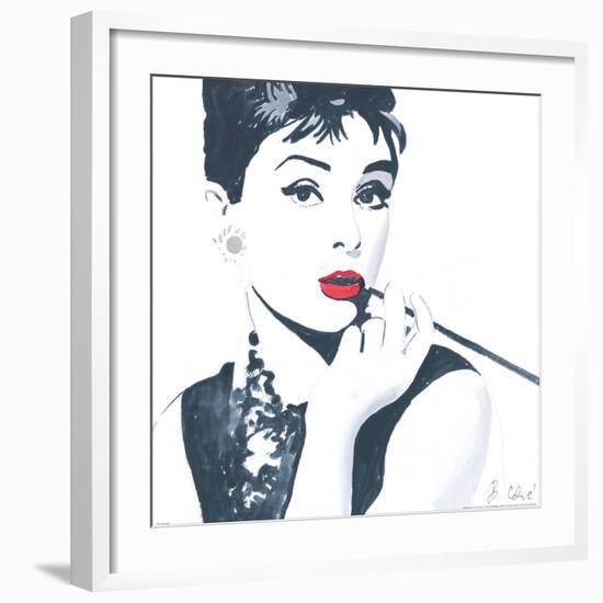 Audrey Hepburn-Bob Celic-Framed Art Print