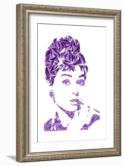 Audrey Hepburn-Cristian Mielu-Framed Art Print