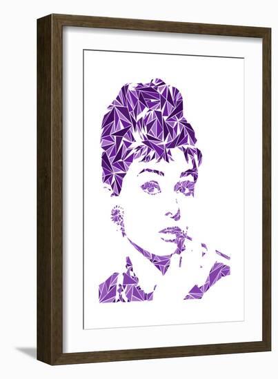 Audrey Hepburn-Cristian Mielu-Framed Art Print