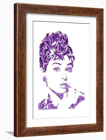 Audrey Hepburn-Cristian Mielu-Framed Art Print