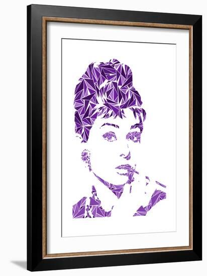 Audrey Hepburn-Cristian Mielu-Framed Art Print