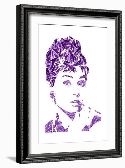 Audrey Hepburn-Cristian Mielu-Framed Art Print