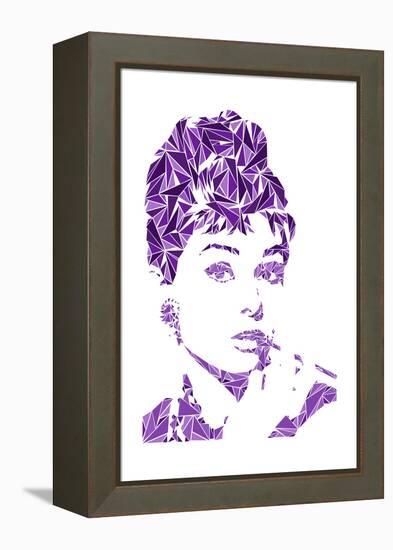 Audrey Hepburn-Cristian Mielu-Framed Stretched Canvas