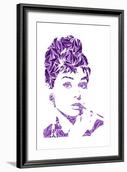 Audrey Hepburn-Cristian Mielu-Framed Art Print