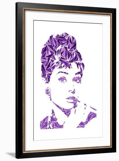 Audrey Hepburn-Cristian Mielu-Framed Art Print