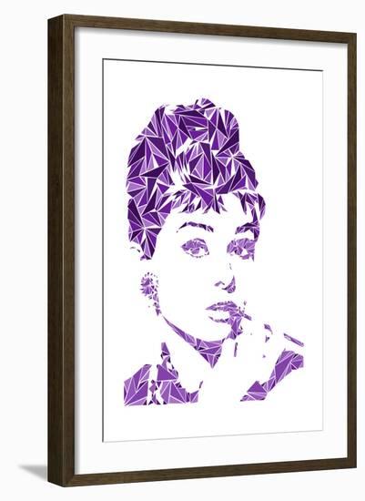 Audrey Hepburn-Cristian Mielu-Framed Art Print