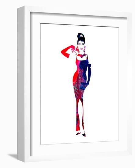 Audrey Watercolor II-Lana Feldman-Framed Art Print