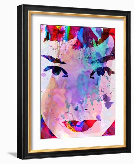 Audrey Watercolor-Anna Malkin-Framed Art Print