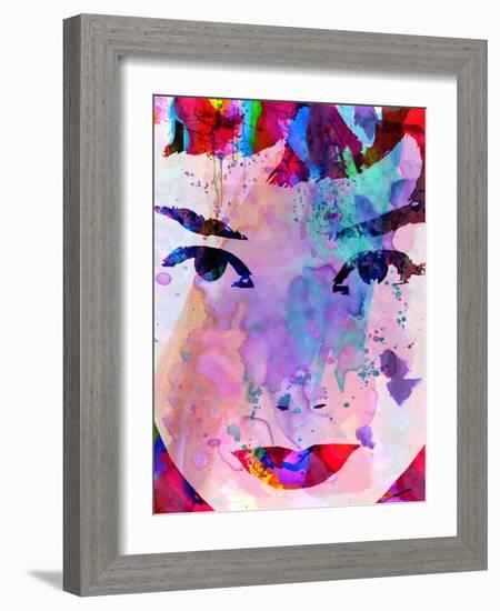 Audrey Watercolor-Anna Malkin-Framed Art Print