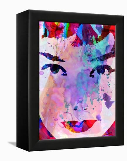 Audrey Watercolor-Anna Malkin-Framed Stretched Canvas