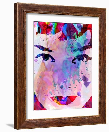 Audrey Watercolor-Anna Malkin-Framed Art Print