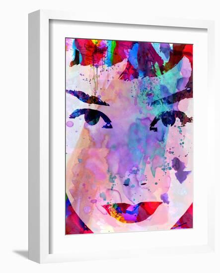 Audrey Watercolor-Anna Malkin-Framed Art Print