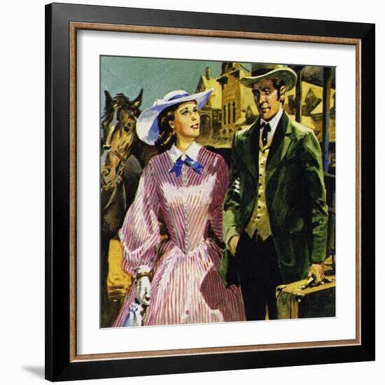 Audubon Moved to America Where He Fell in Love with Lucy Bakewell and Married-null-Framed Giclee Print