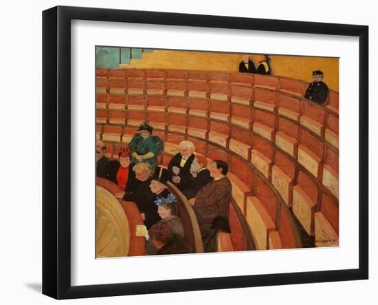 Auf der 3.Galerie im Théatre au Châtelet 1895-Felix Vallotton-Framed Giclee Print