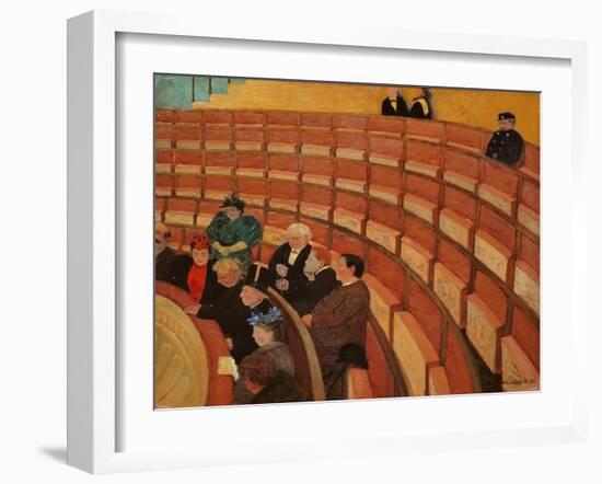 Auf der 3.Galerie im Théatre au Châtelet 1895-Felix Vallotton-Framed Giclee Print