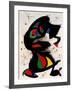 Aufrechte Figur-Joan Miro-Framed Art Print