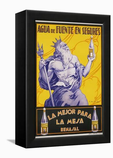 Auga De Fuente En Segures Bottled Water Poster-F. Mellado-Framed Premier Image Canvas