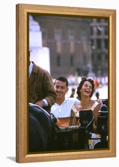 August 1960: Harold Connolly and His Wife Olga Fikotova at the 1960 Rome Olympic Games, Rome-Mark Kauffman-Framed Premier Image Canvas