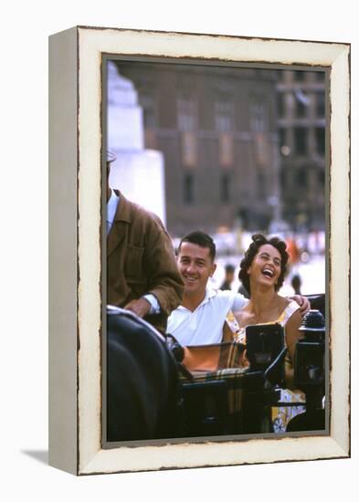 August 1960: Harold Connolly and His Wife Olga Fikotova at the 1960 Rome Olympic Games, Rome-Mark Kauffman-Framed Premier Image Canvas