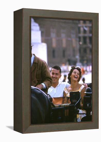 August 1960: Harold Connolly and His Wife Olga Fikotova at the 1960 Rome Olympic Games, Rome-Mark Kauffman-Framed Premier Image Canvas