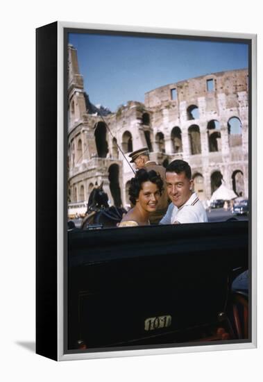 August 1960: Harold Connolly and His Wife Olga Fikotova at the 1960 Rome Olympic Games, Rome-Mark Kauffman-Framed Premier Image Canvas