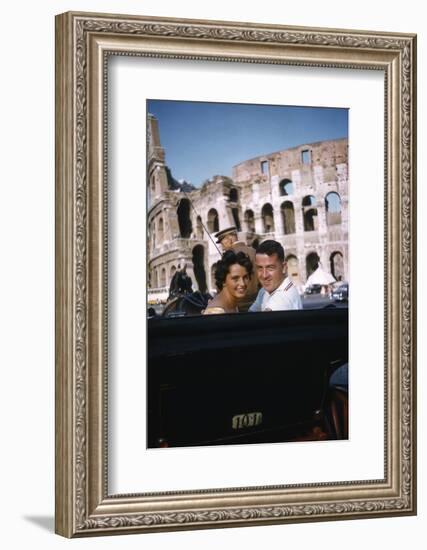 August 1960: Harold Connolly and His Wife Olga Fikotova at the 1960 Rome Olympic Games, Rome-Mark Kauffman-Framed Photographic Print