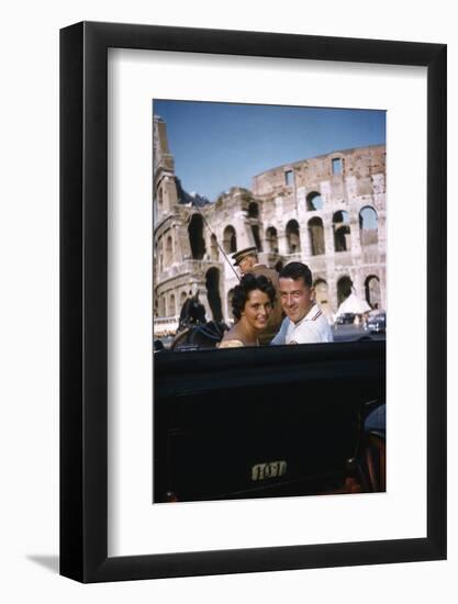August 1960: Harold Connolly and His Wife Olga Fikotova at the 1960 Rome Olympic Games, Rome-Mark Kauffman-Framed Photographic Print