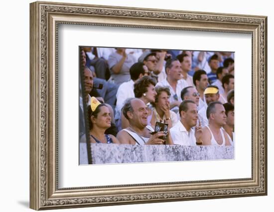 August 25, 1960: Spectators at the 1960 Rome Olympics' Opening Ceremony-Mark Kauffman-Framed Photographic Print