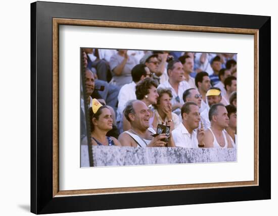 August 25, 1960: Spectators at the 1960 Rome Olympics' Opening Ceremony-Mark Kauffman-Framed Photographic Print