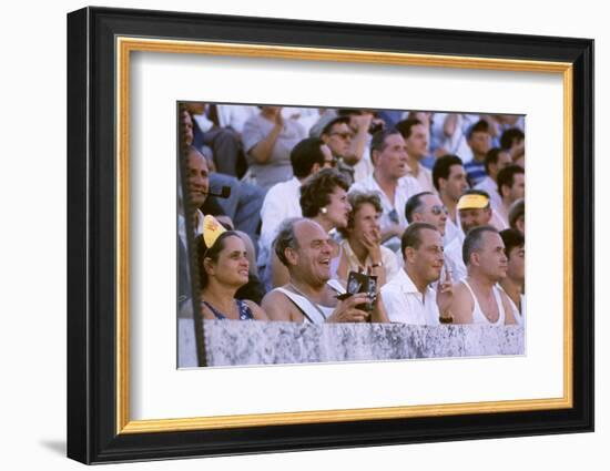 August 25, 1960: Spectators at the 1960 Rome Olympics' Opening Ceremony-Mark Kauffman-Framed Photographic Print