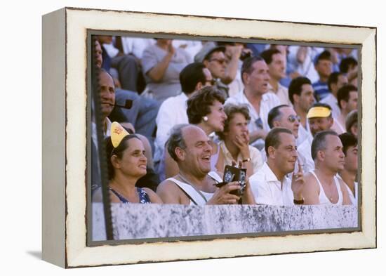 August 25, 1960: Spectators at the 1960 Rome Olympics' Opening Ceremony-Mark Kauffman-Framed Premier Image Canvas