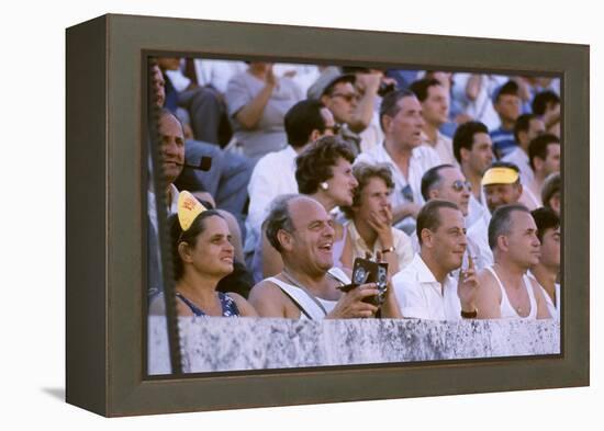 August 25, 1960: Spectators at the 1960 Rome Olympics' Opening Ceremony-Mark Kauffman-Framed Premier Image Canvas