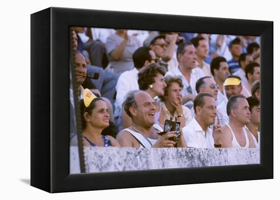 August 25, 1960: Spectators at the 1960 Rome Olympics' Opening Ceremony-Mark Kauffman-Framed Premier Image Canvas
