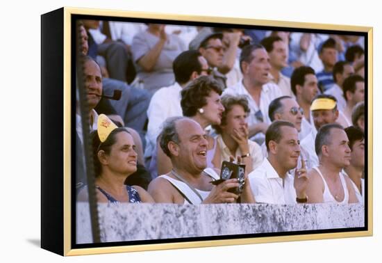 August 25, 1960: Spectators at the 1960 Rome Olympics' Opening Ceremony-Mark Kauffman-Framed Premier Image Canvas