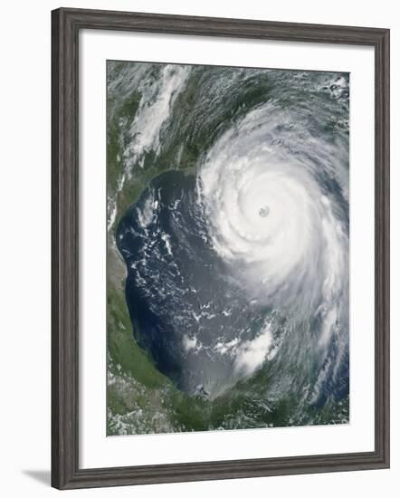 August 28, 2005, Hurricane Katrina Approaching the Gulf Coast-Stocktrek Images-Framed Photographic Print