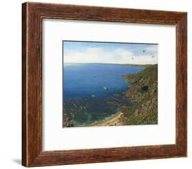August Afternoon - Whitsand Bay from Rame Head Cornwall-Richard Harpum-Framed Art Print