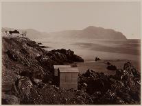 Fisherman's Cottages on the Beach of Nervi, 1870-80-August Alfred Noack-Photographic Print