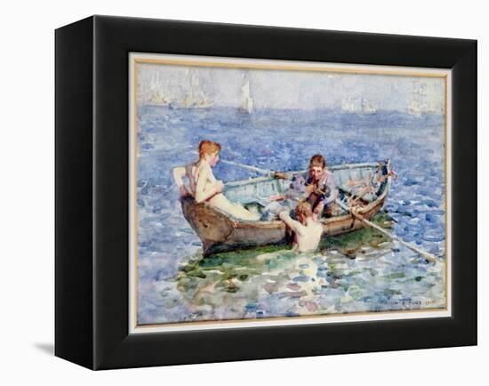 August Blue, circa 1911-Henry Scott Tuke-Framed Premier Image Canvas