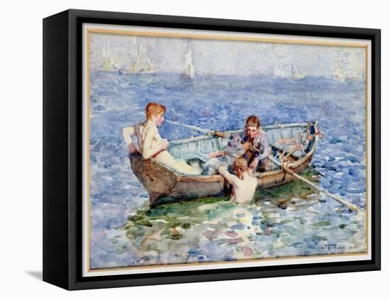 August Blue, circa 1911-Henry Scott Tuke-Framed Premier Image Canvas