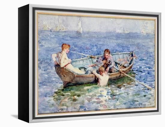 August Blue, circa 1911-Henry Scott Tuke-Framed Premier Image Canvas