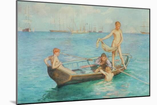 August Blue-Henry Scott Tuke-Mounted Giclee Print