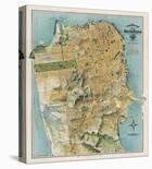 Map of San Francisco, California, 1912-August Chevalier-Art Print