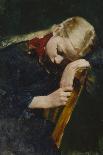Resting girl by August Eiebakke-August Eiebakke-Giclee Print