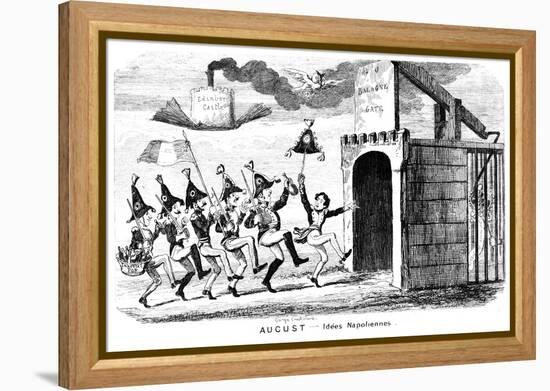 August - Idees Napoliennes, 19th Century-George Cruikshank-Framed Premier Image Canvas