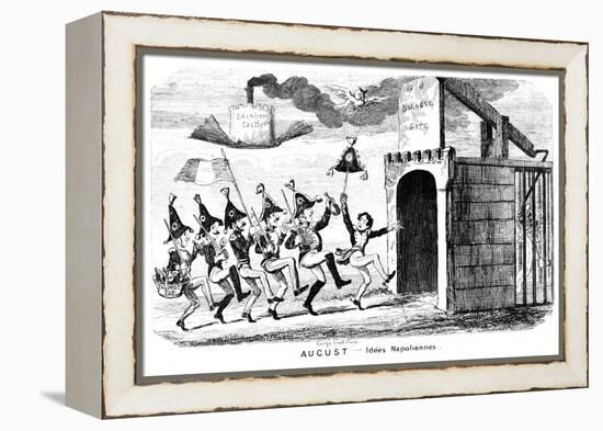 August - Idees Napoliennes, 19th Century-George Cruikshank-Framed Premier Image Canvas